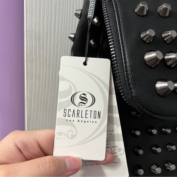 Scarleton Vegan Leather Studded Crossbody - Picture 5 of 12